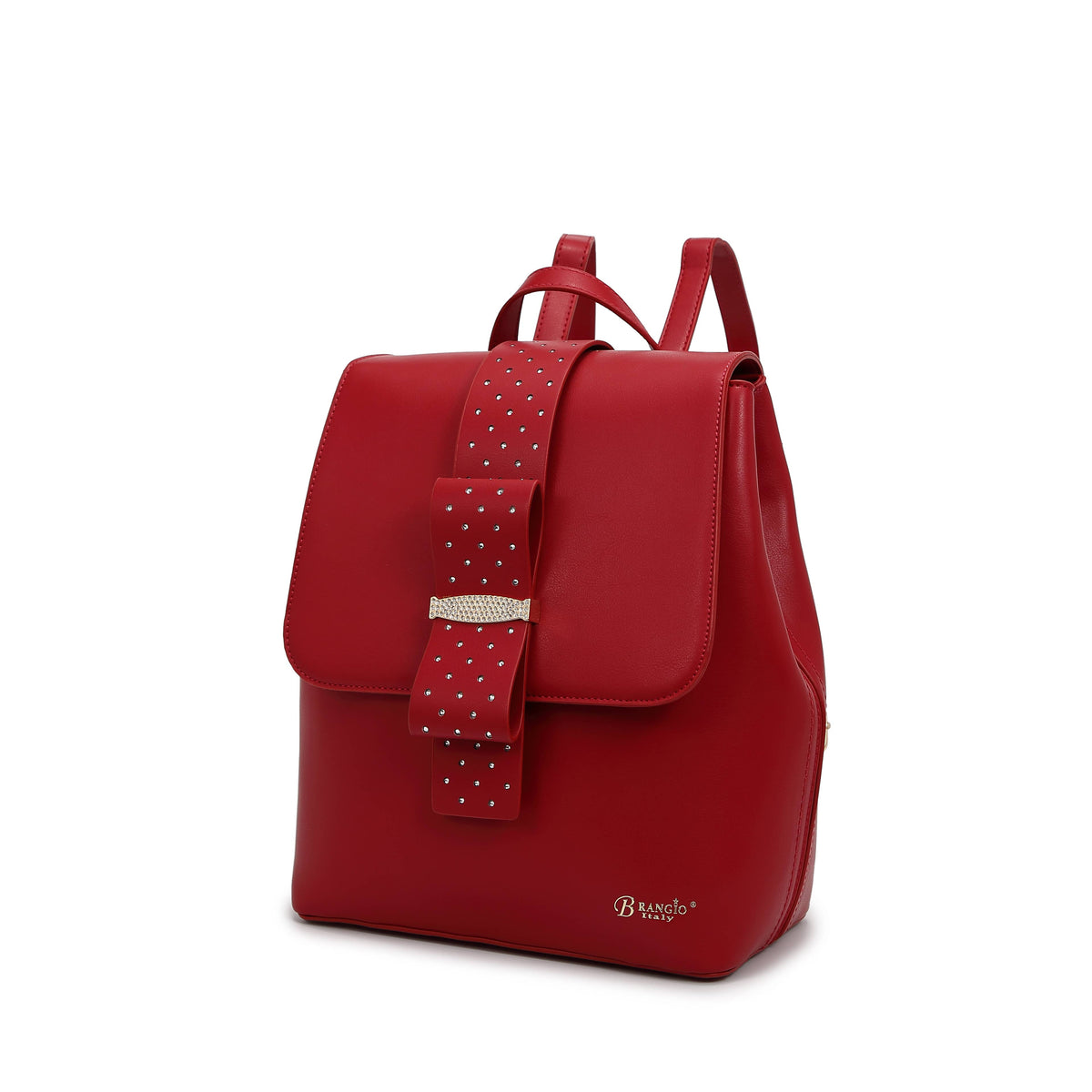 Brangio Italy Glamorous Scarlet Bow Ribbon Romance Backpack