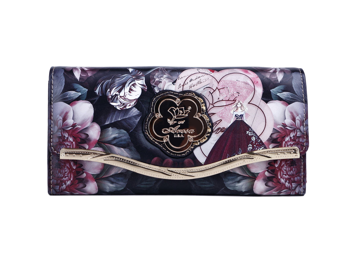 Arosa Floral Tri-fold Wallet