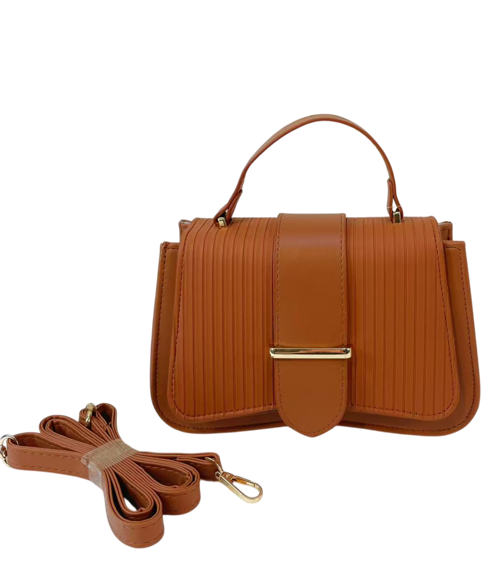 Quilted Crossbody Bag - Elegant Leather Shoulder Purse