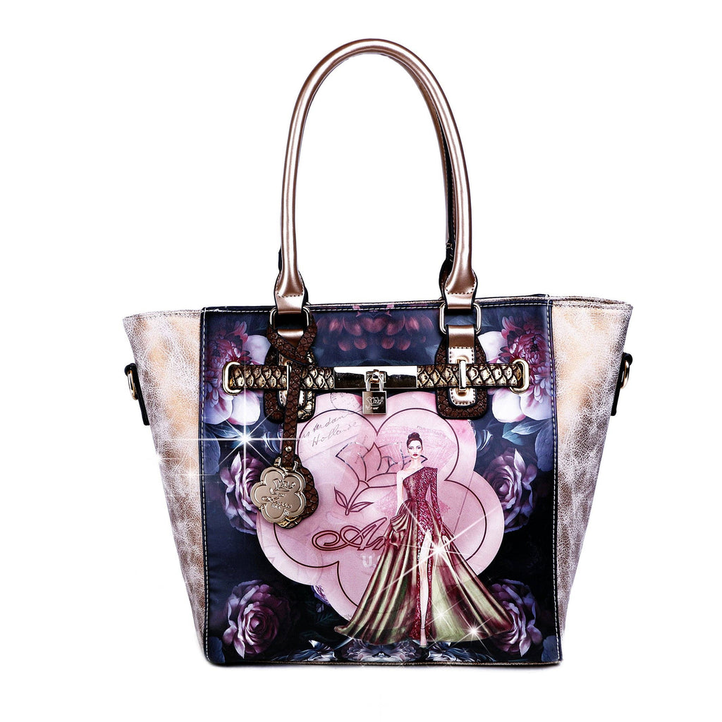 Arosa Sophisticated Floral Tote Bag
