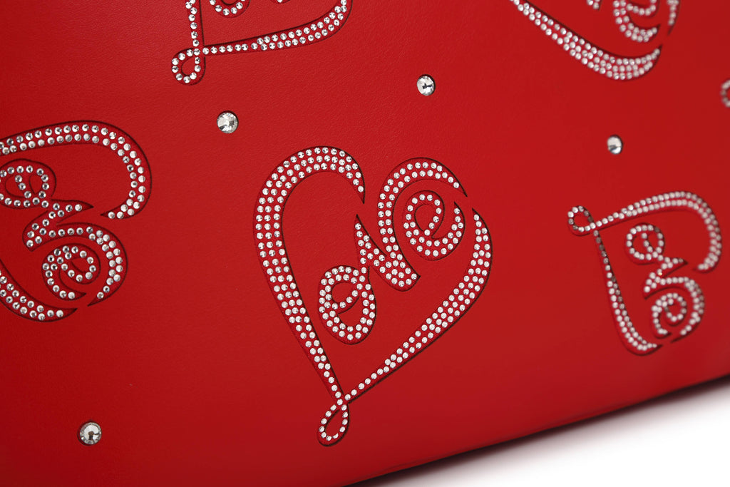 Brangio Elegant Love-Embellished Tote Bag