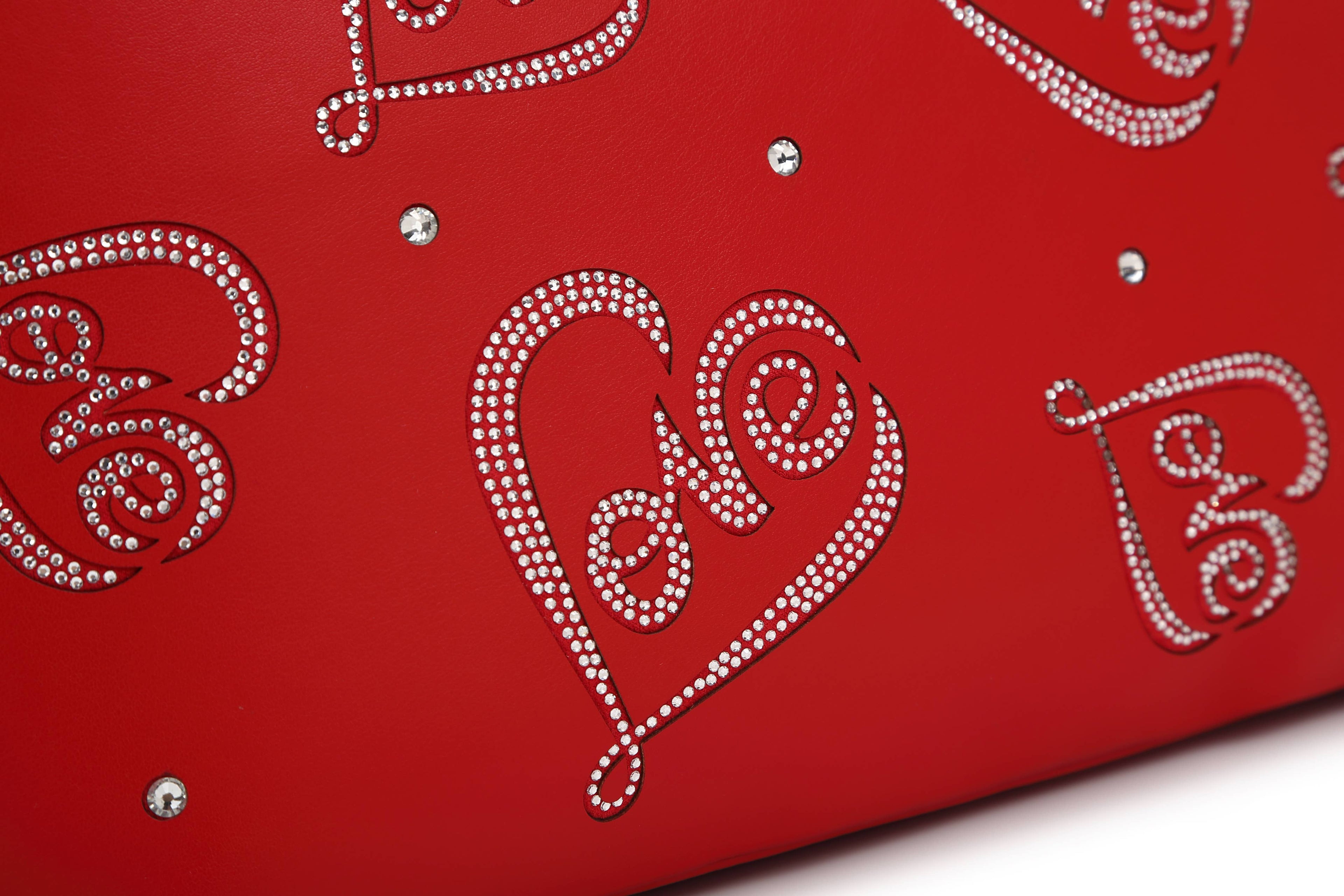 Brangio Elegant Love-Embellished Tote Bag