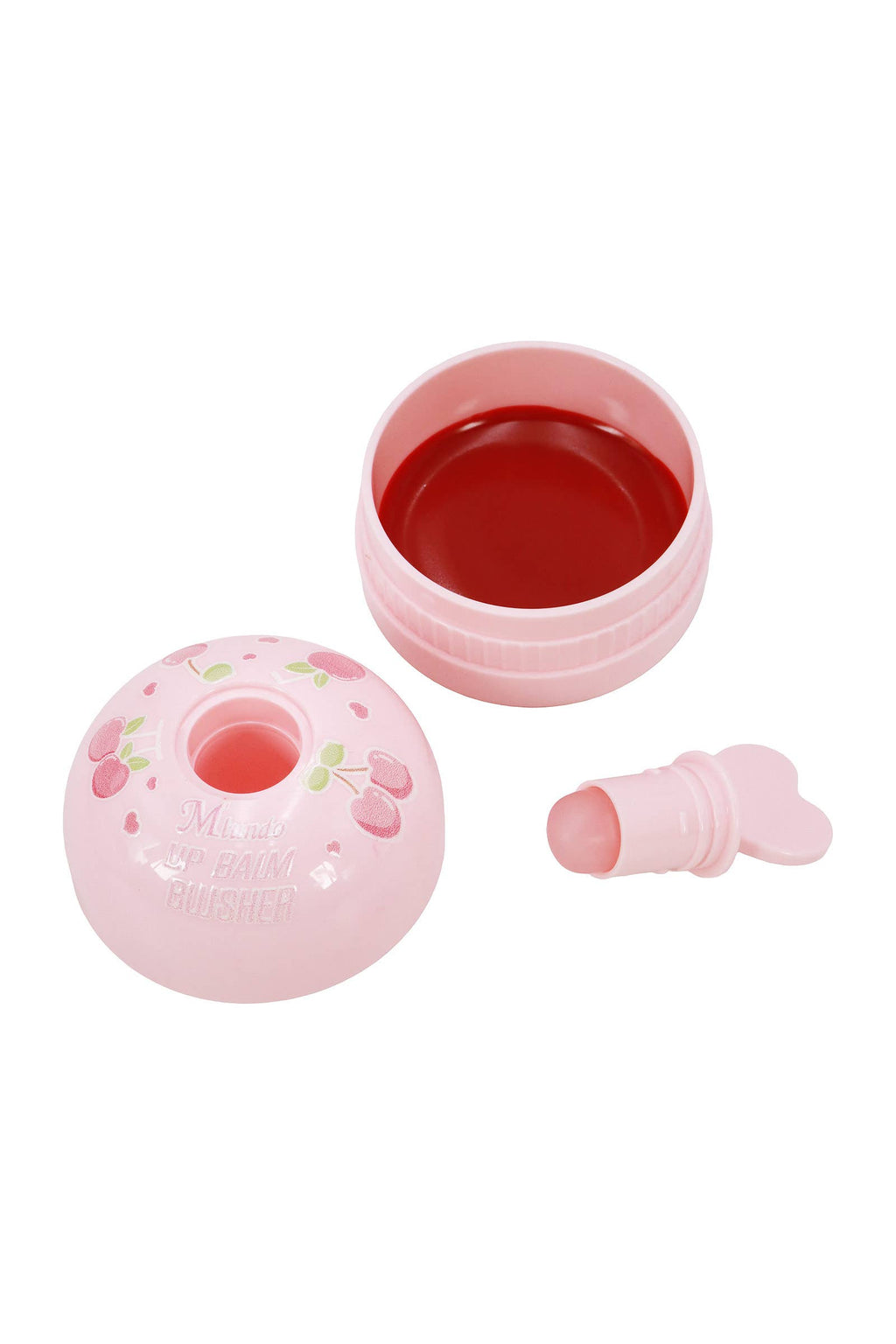 Cherry Heart Round Lip Balm Blusher
