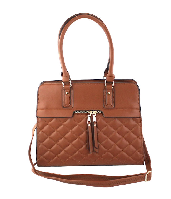 Chic Leather Satchel - Large Fashion Handbag