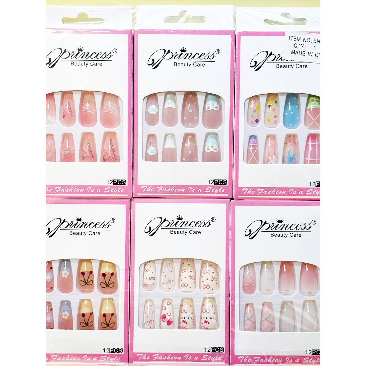 Trendy Bow Design Decorated Press on Nails