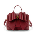 Linda Double Bow Vegan Leather Crossbody Bag