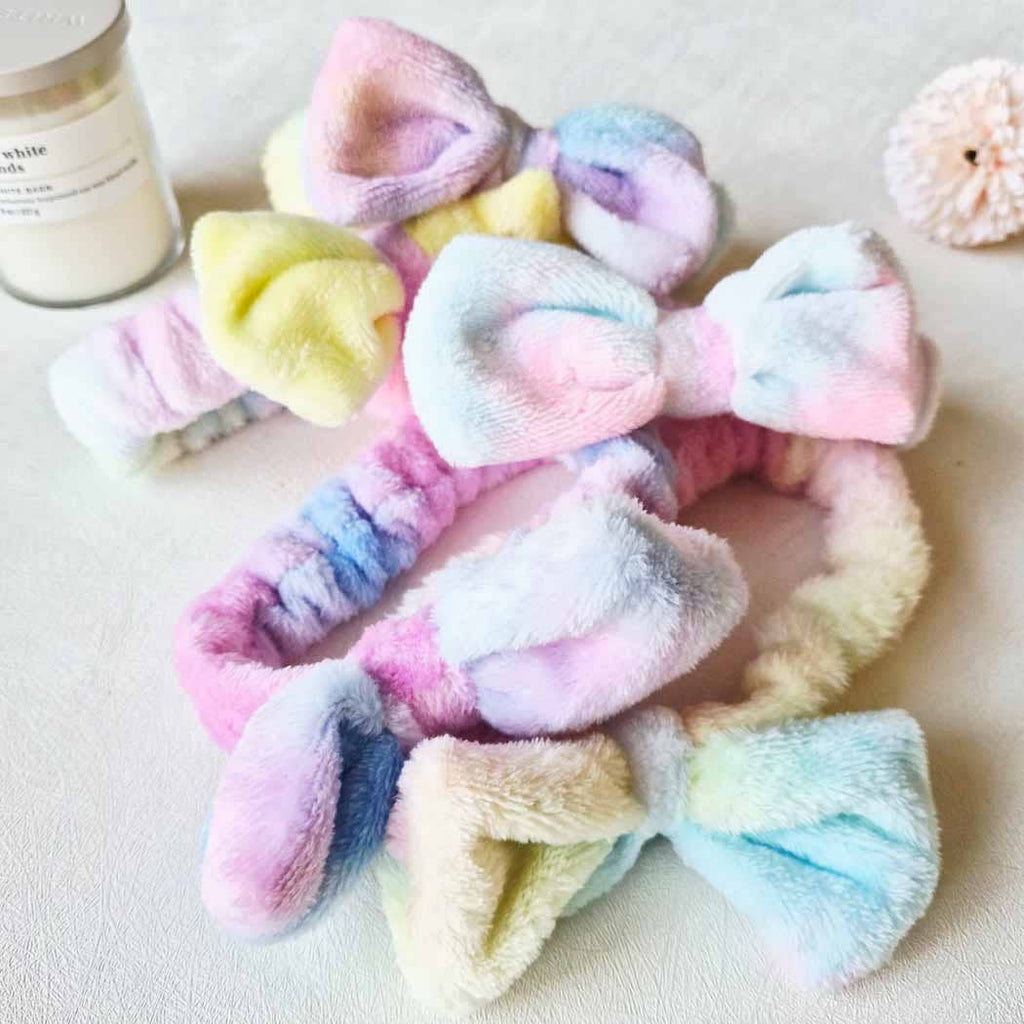 Tie Dyed Plush Spa Headband