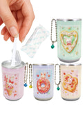 Bunny Rabbit Desserts Soda Pop Can Mini Wet Wipes Keychain