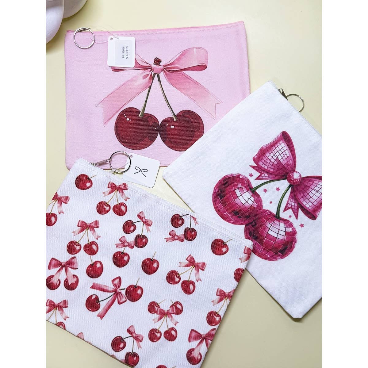 Cherry Printed Multi Use Purse