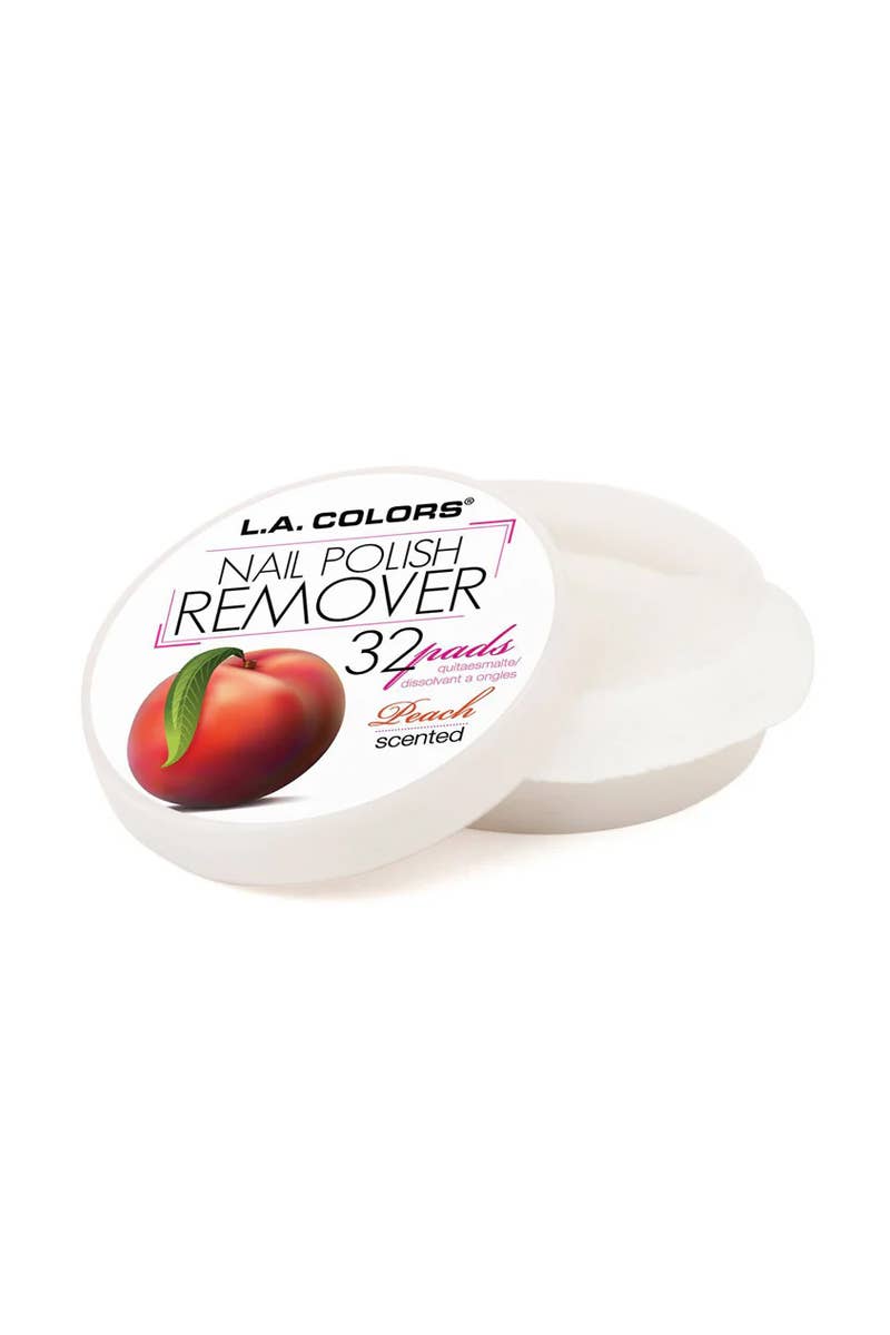 LA Colors CNR964 Peach Nail Polish Remover 32 Pads -