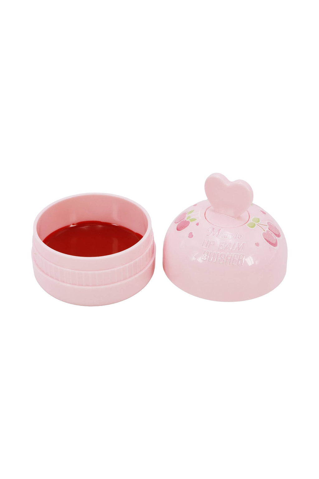 Cherry Heart Round Lip Balm Blusher