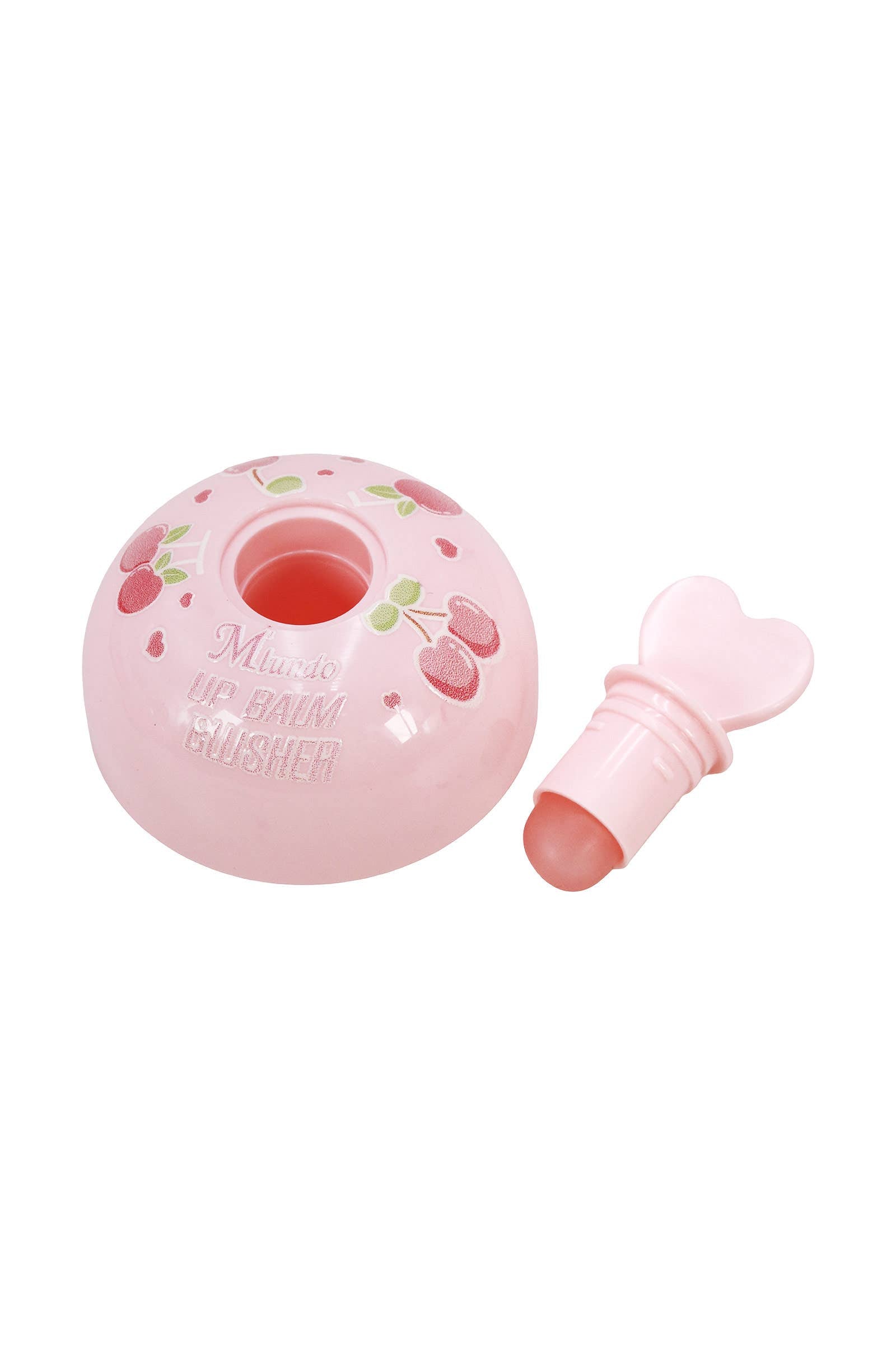 Cherry Heart Round Lip Balm Blusher