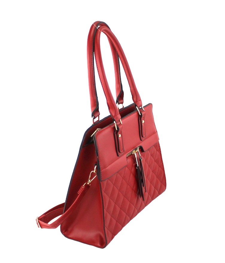Chic Leather Satchel - Large Fashion Handbag