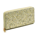 Glitter Encased Glossy Patent Wallet