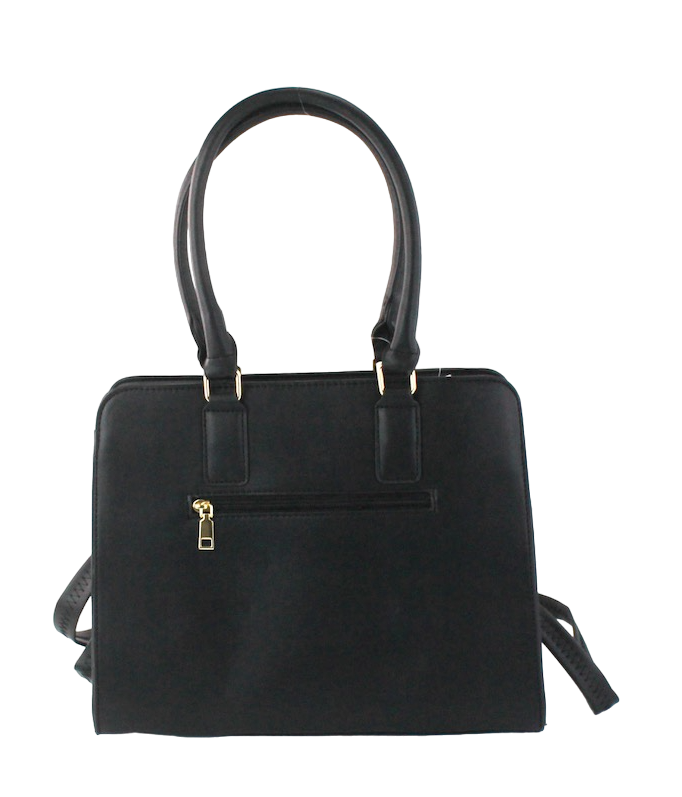Chic Leather Satchel - Large Fashion Handbag