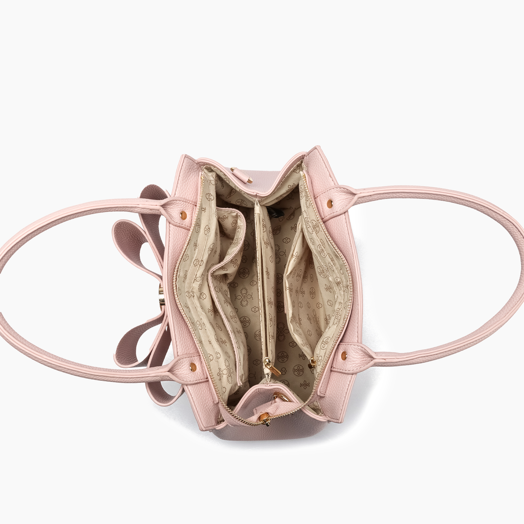 Poppy Bowtie Structured Top Handle Spring Shoulder Bag