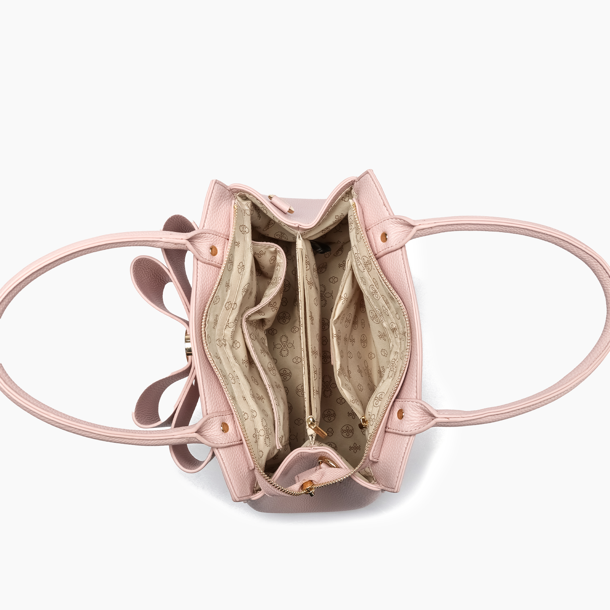 Poppy Bowtie Structured Top Handle Spring Shoulder Bag