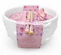 Ribbon Noodle Bowl Set - Ceramic Ramen Bowl Gift Set
