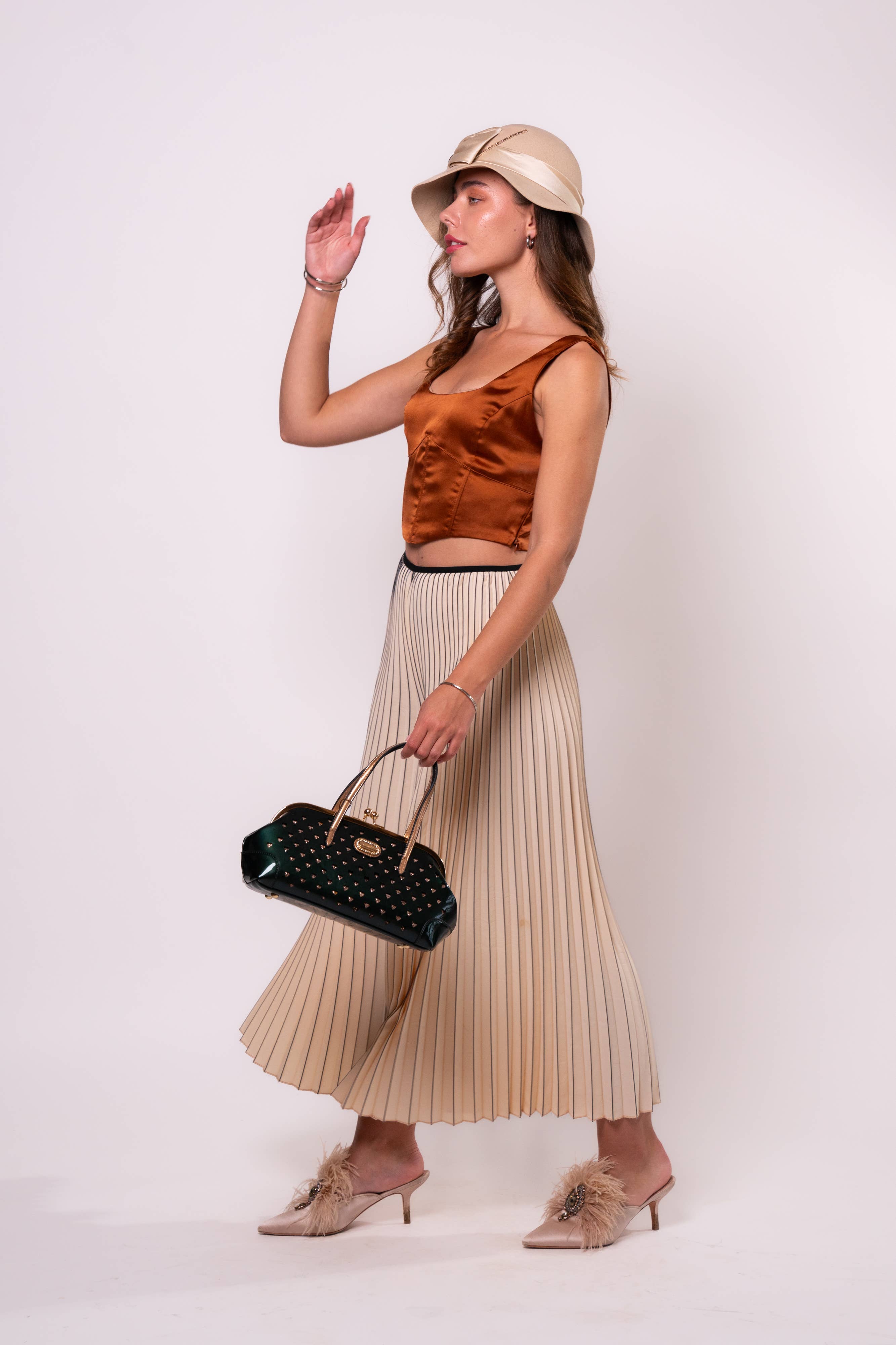 Brangio Italy Heart Studs Handbag & Crossbody Bag