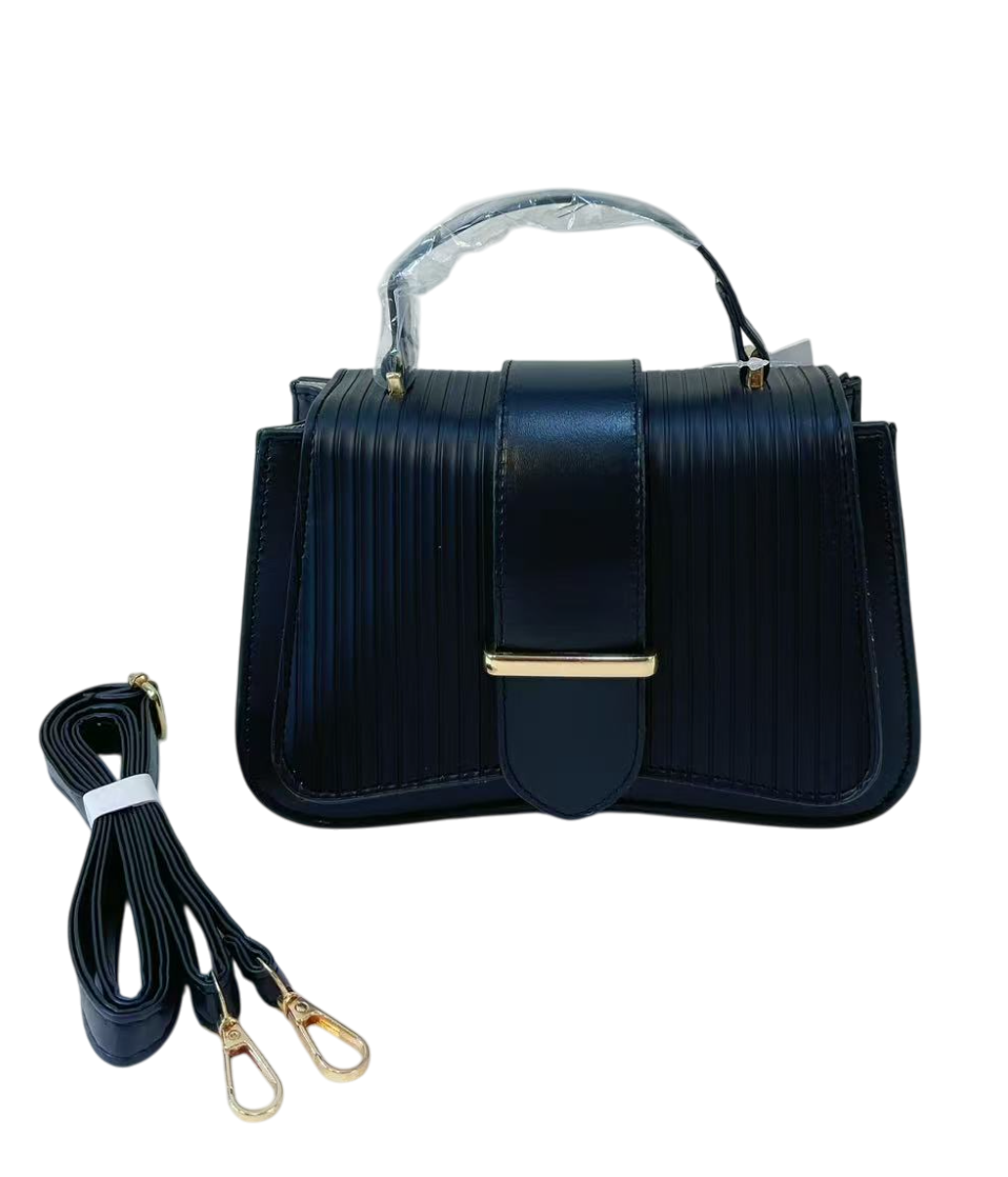 Quilted Crossbody Bag - Elegant Leather Shoulder Purse