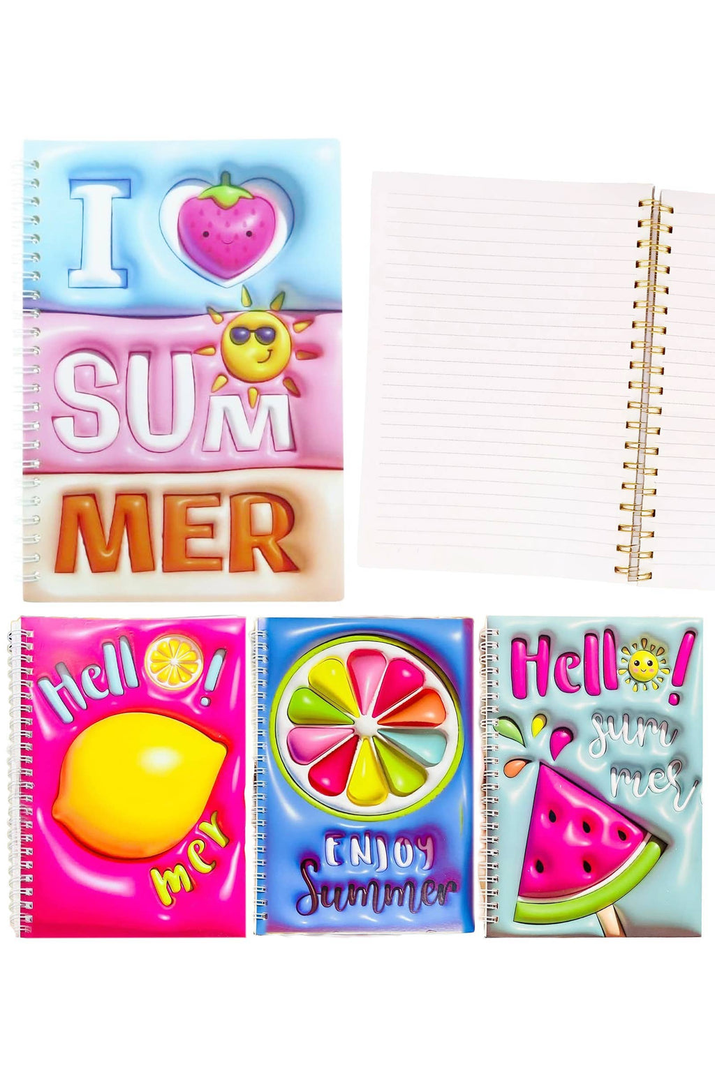 Summer Vibes A5 80-page Spiral Notebook -