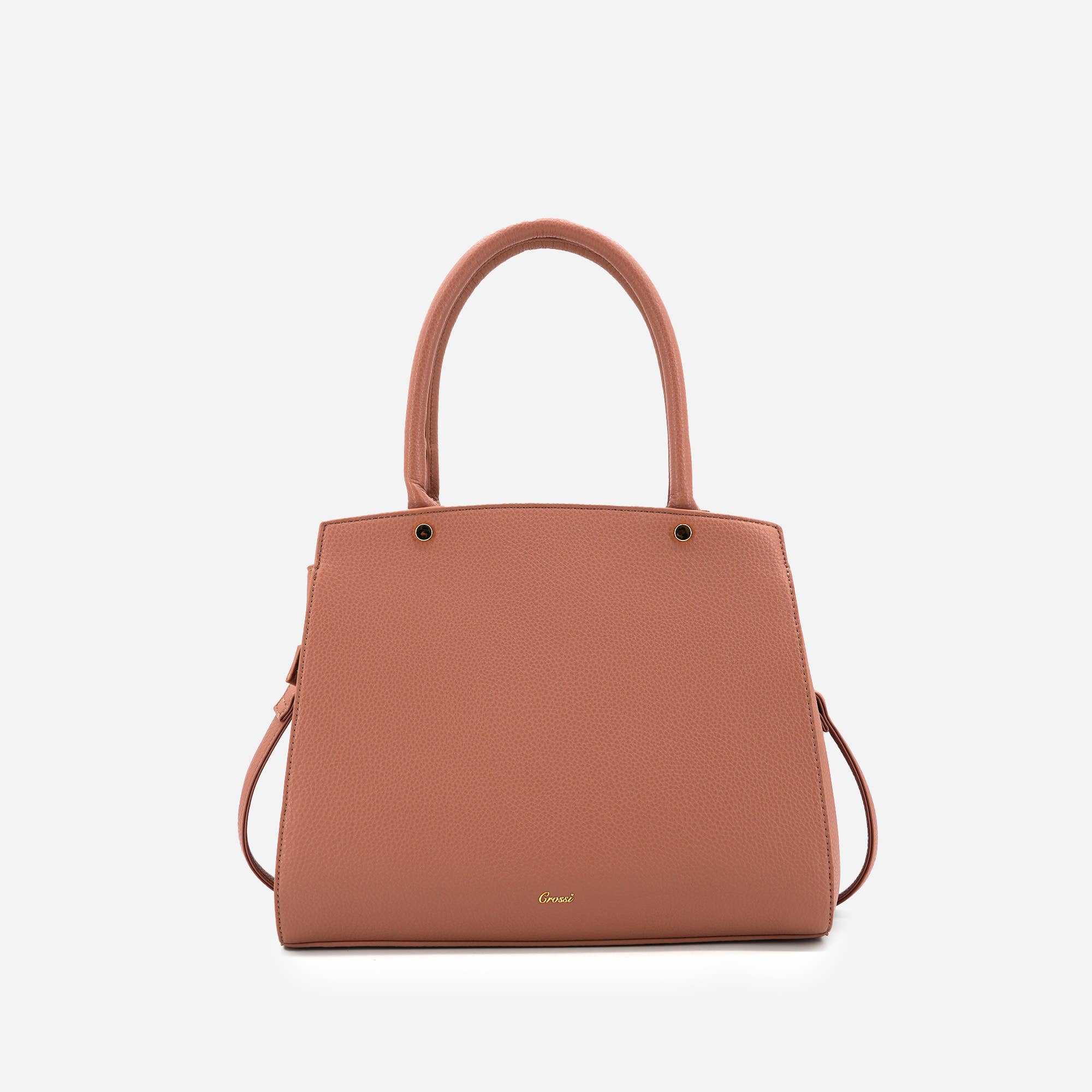 Cross Elegance Large Bow Vegan Leather Satchel Handbag