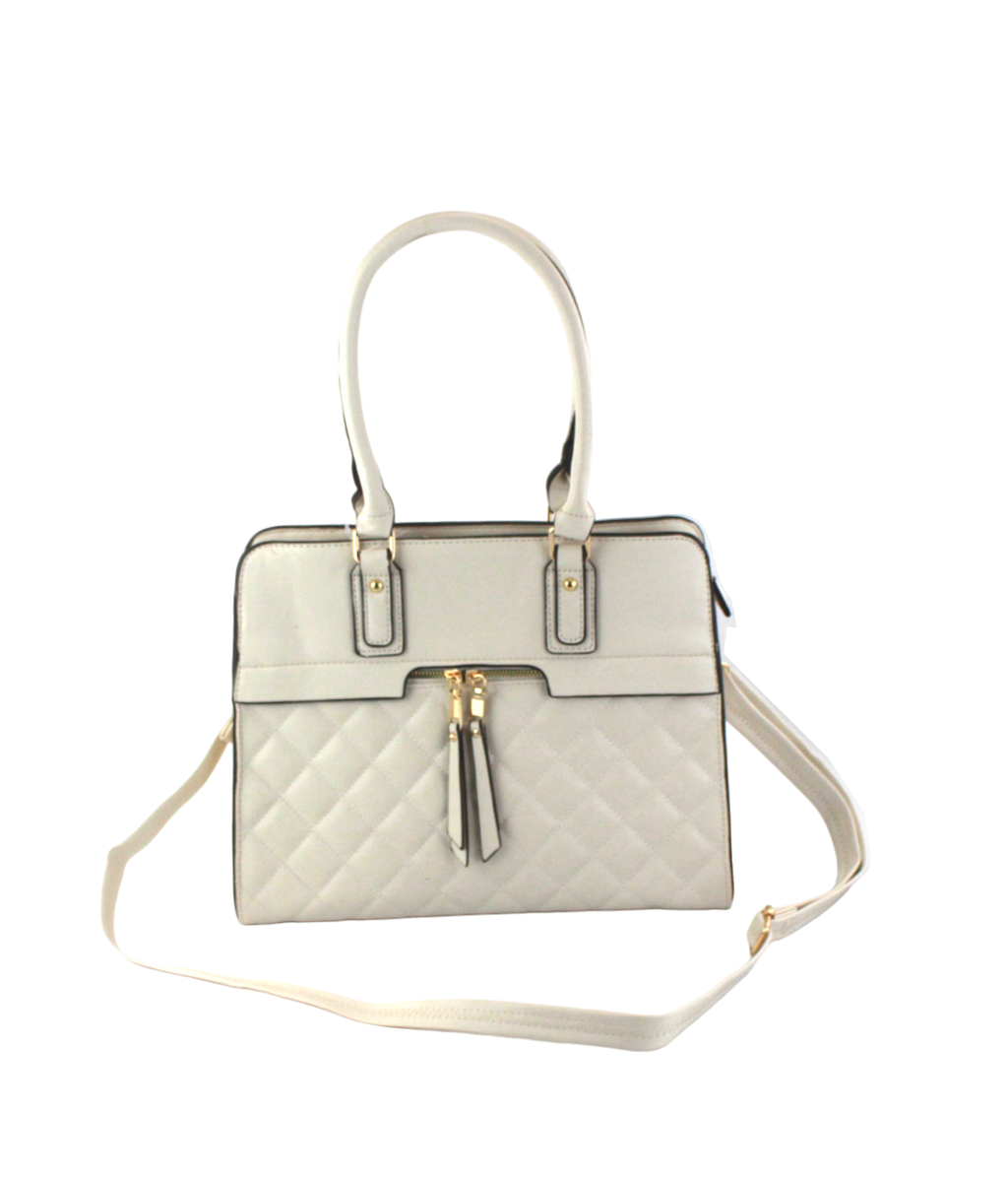 Chic Leather Satchel - Large Fashion Handbag