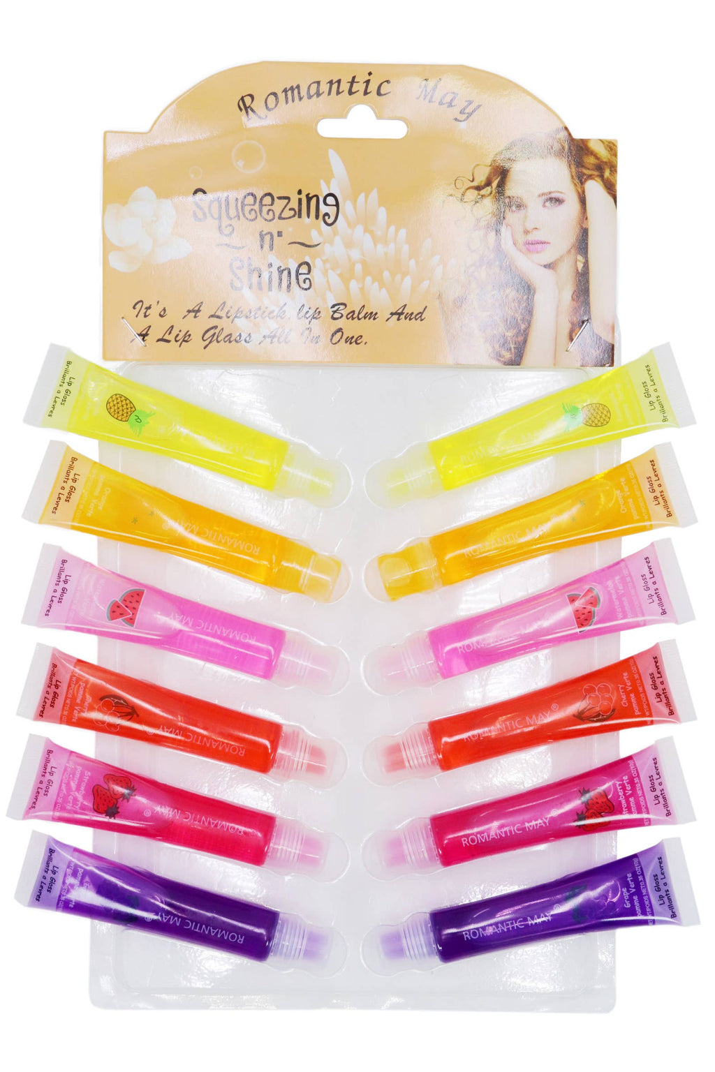 Fruity Scented Soft Lip Oil Squeeze Tube -