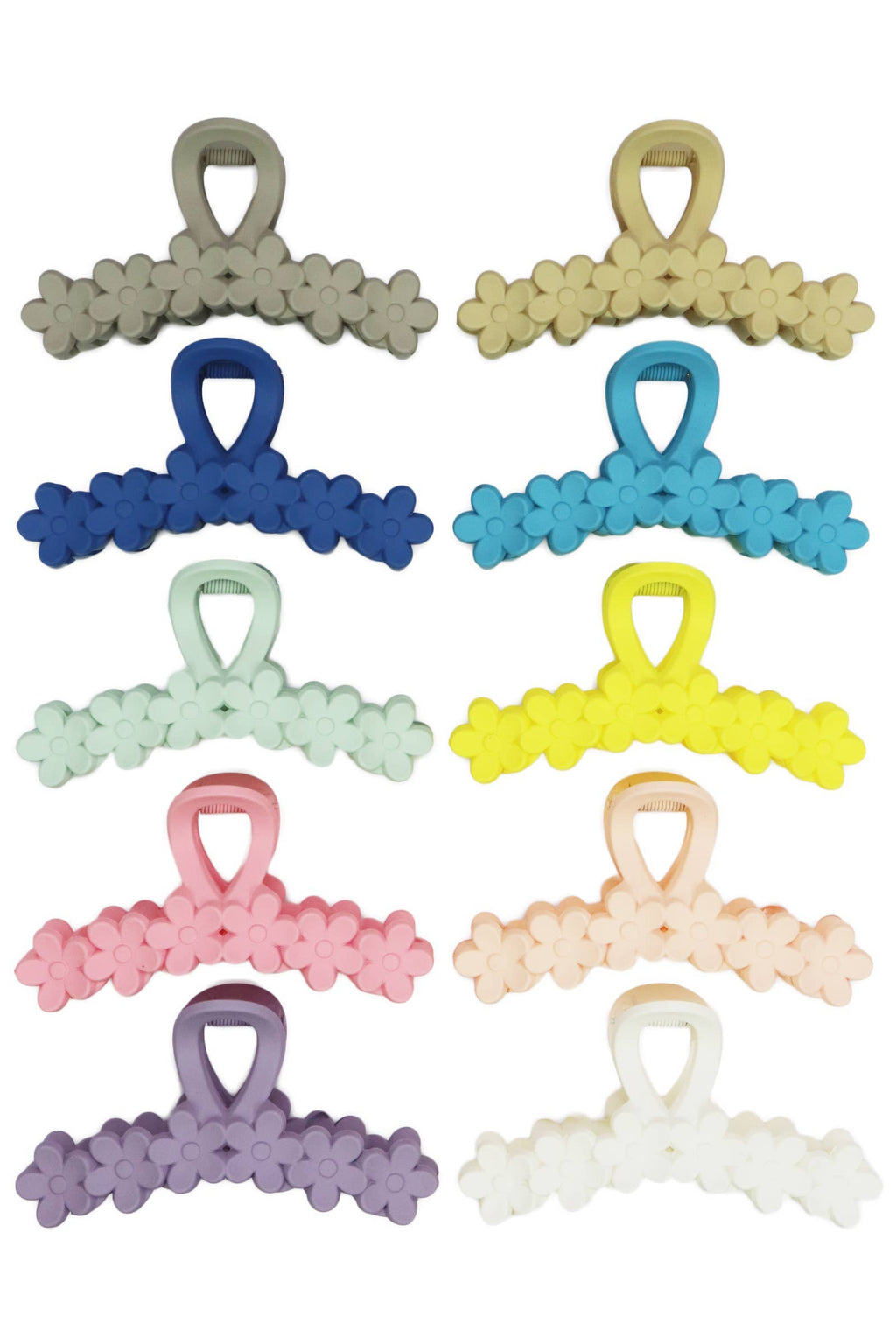 Daisy Flower Matte Solid Hair Claw