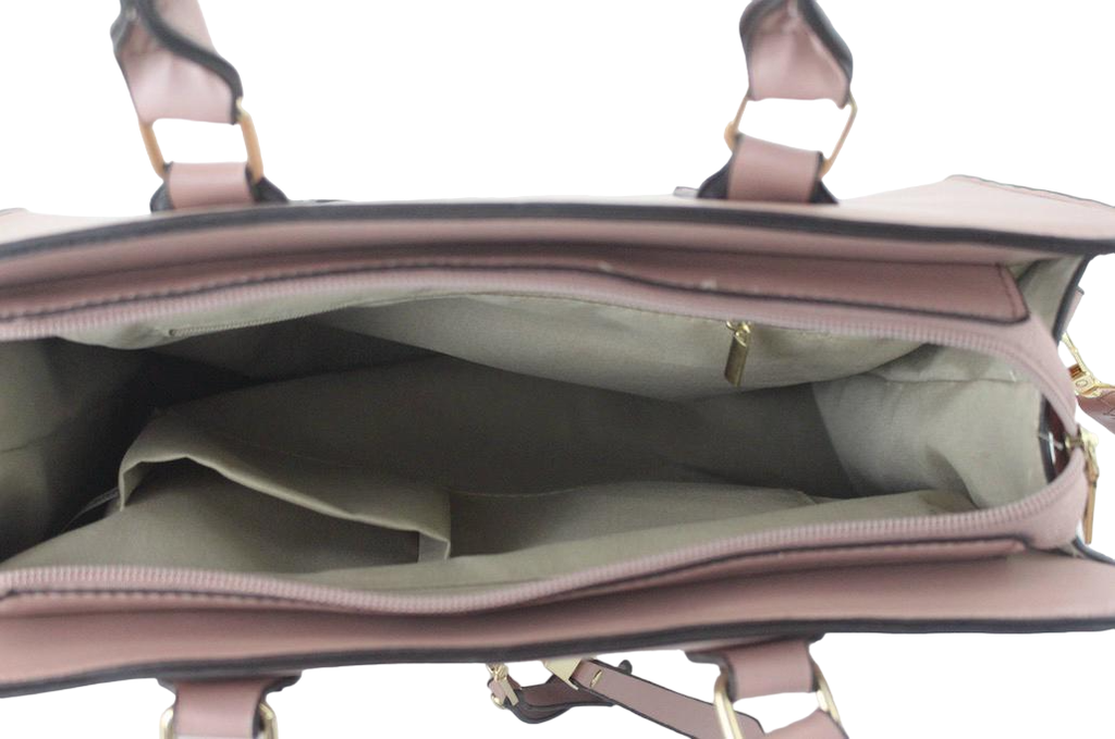Chic Leather Satchel - Large Fashion Handbag