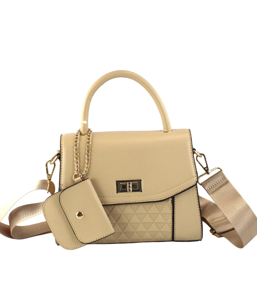 Cute Crossbody Bag with Pouch  - Elegant Bag and Pouch Set