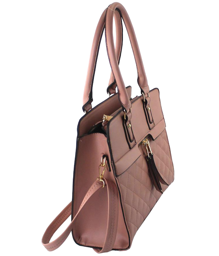 Chic Leather Satchel - Large Fashion Handbag