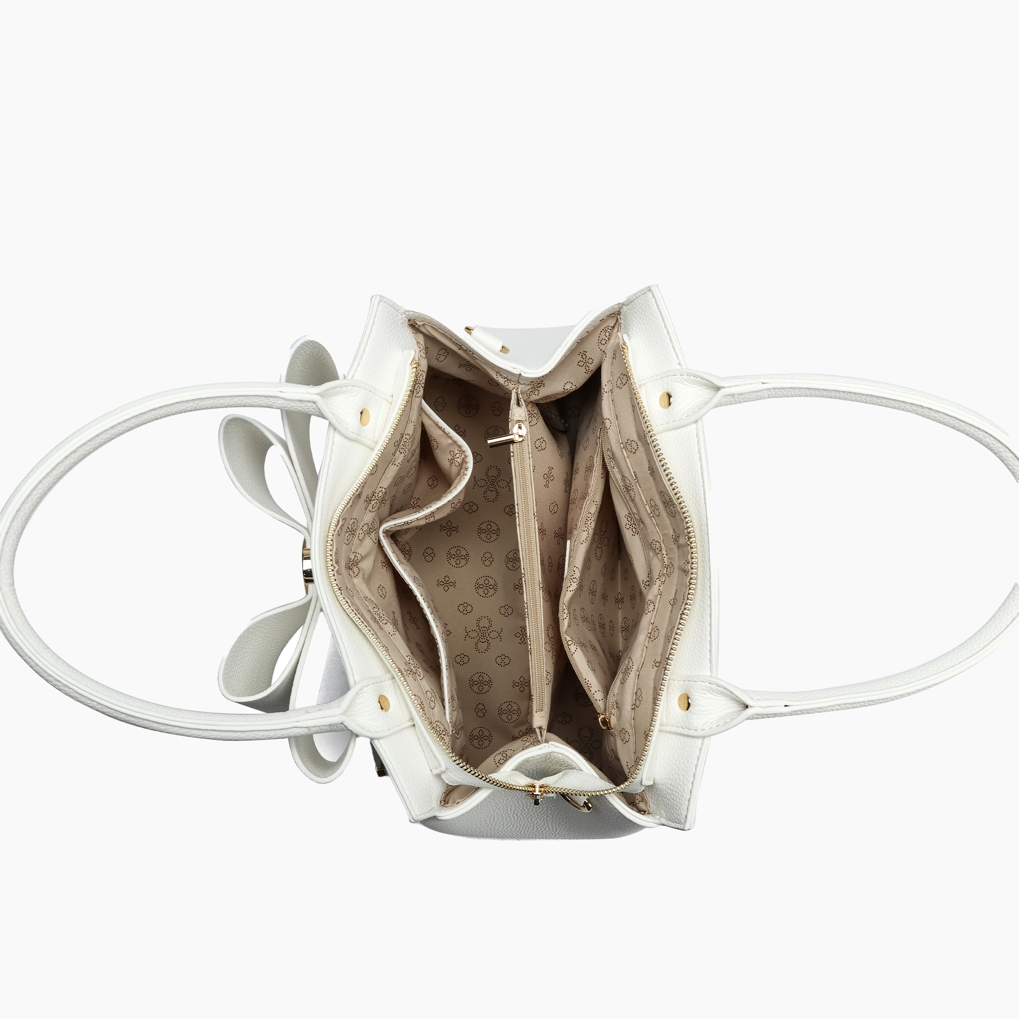 Poppy Bowtie Structured Top Handle Spring Shoulder Bag
