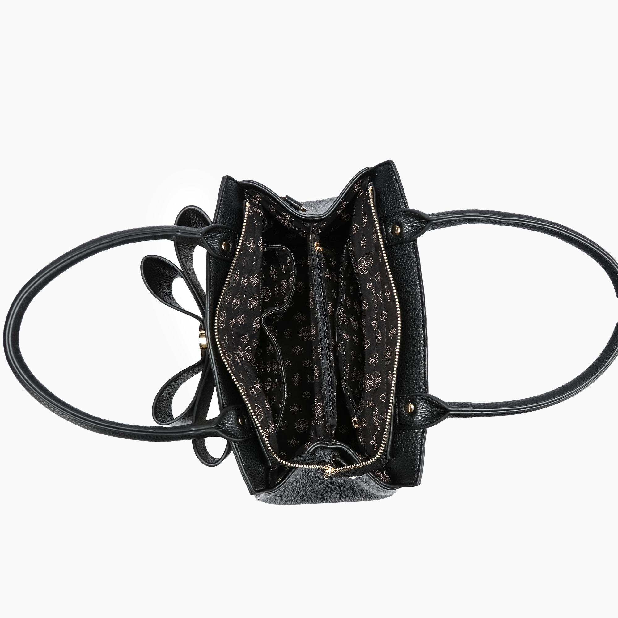 Poppy Bowtie Structured Top Handle Spring Shoulder Bag