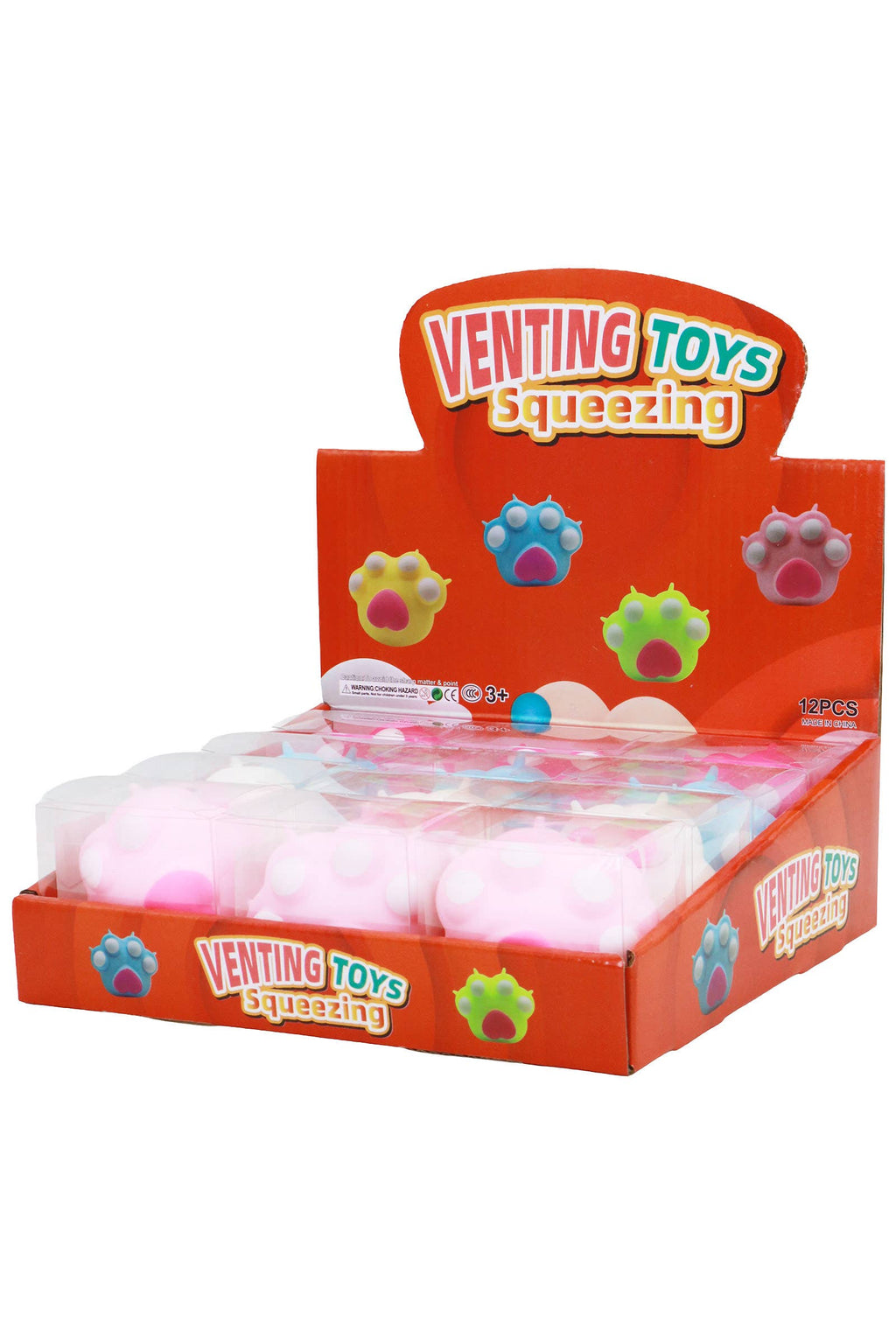 Pastel Bear Cat Animal Paws Fluffy Slime Filled Squishy