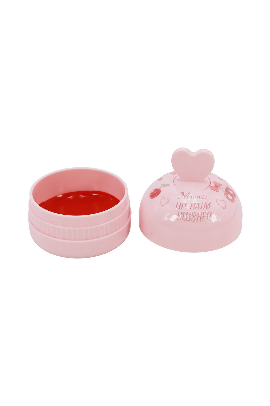 Cherry Heart Round Lip Balm Blusher