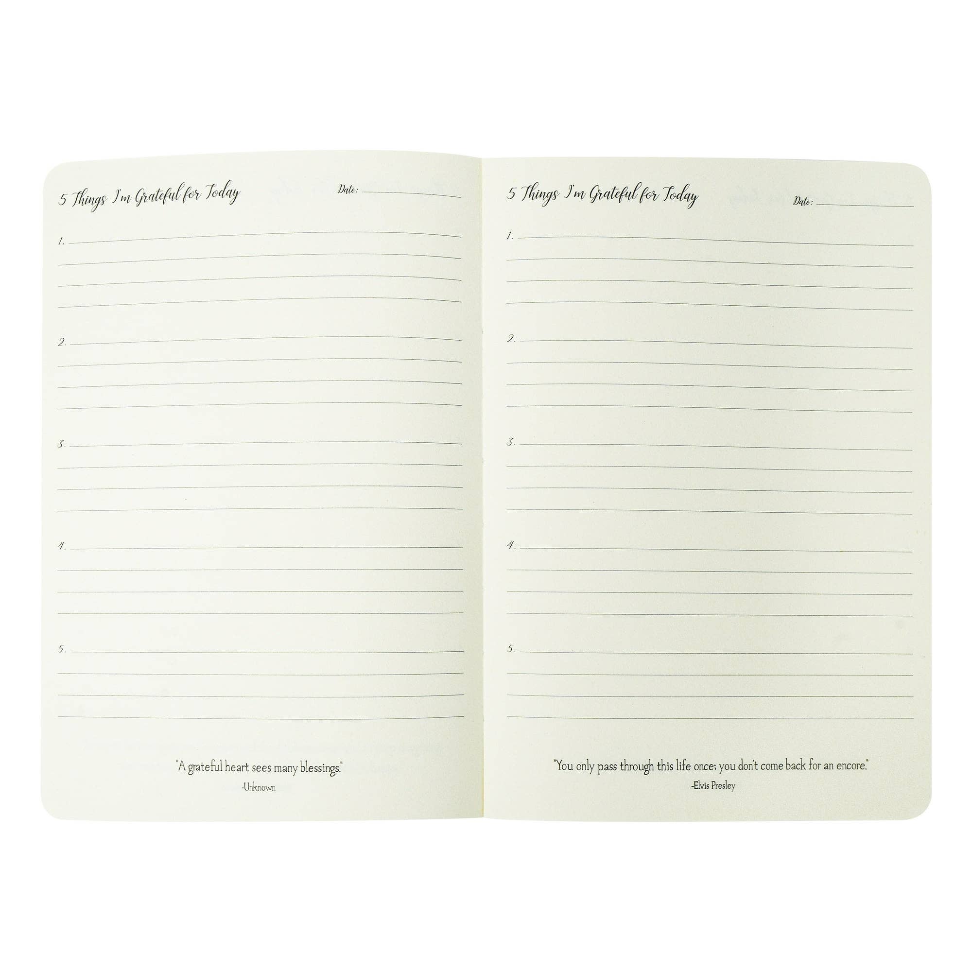 5 Things I Am Grateful Today (Guided Journal)