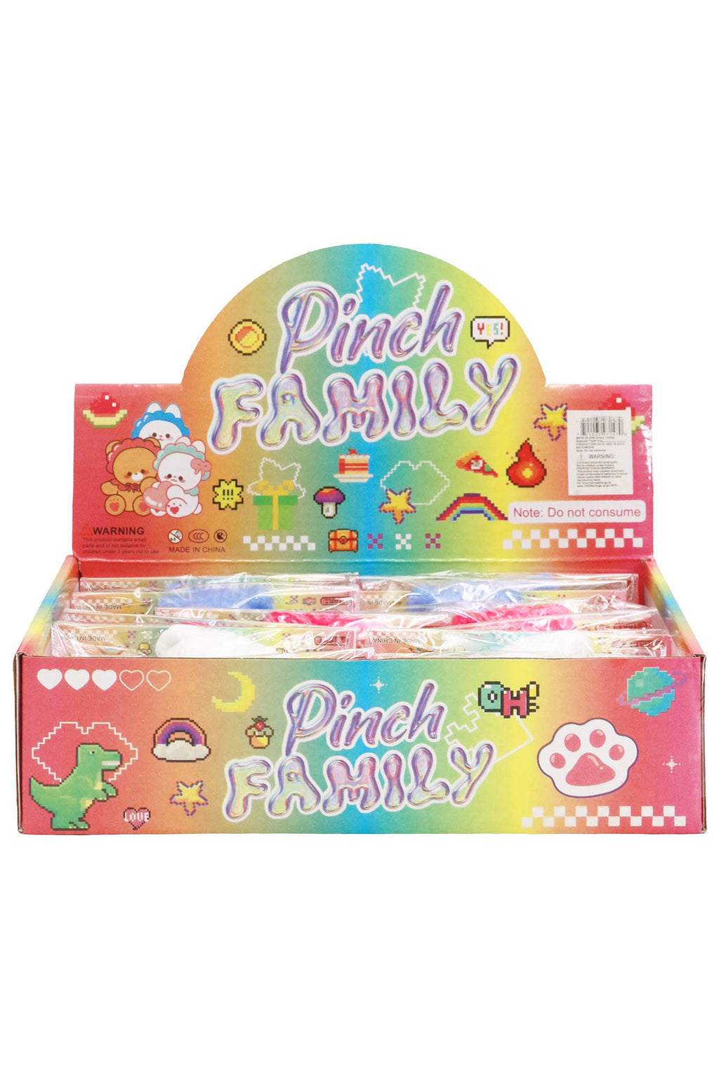 Colorful Teddy Bear Sticky Mochi Squishy Bag