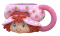 Strawberry Shortcake Head Ceramic 3D Sculpted Mug