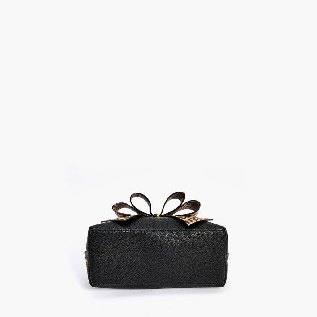 Leopard Top Handle Bow Bag – Fall Statement Gift