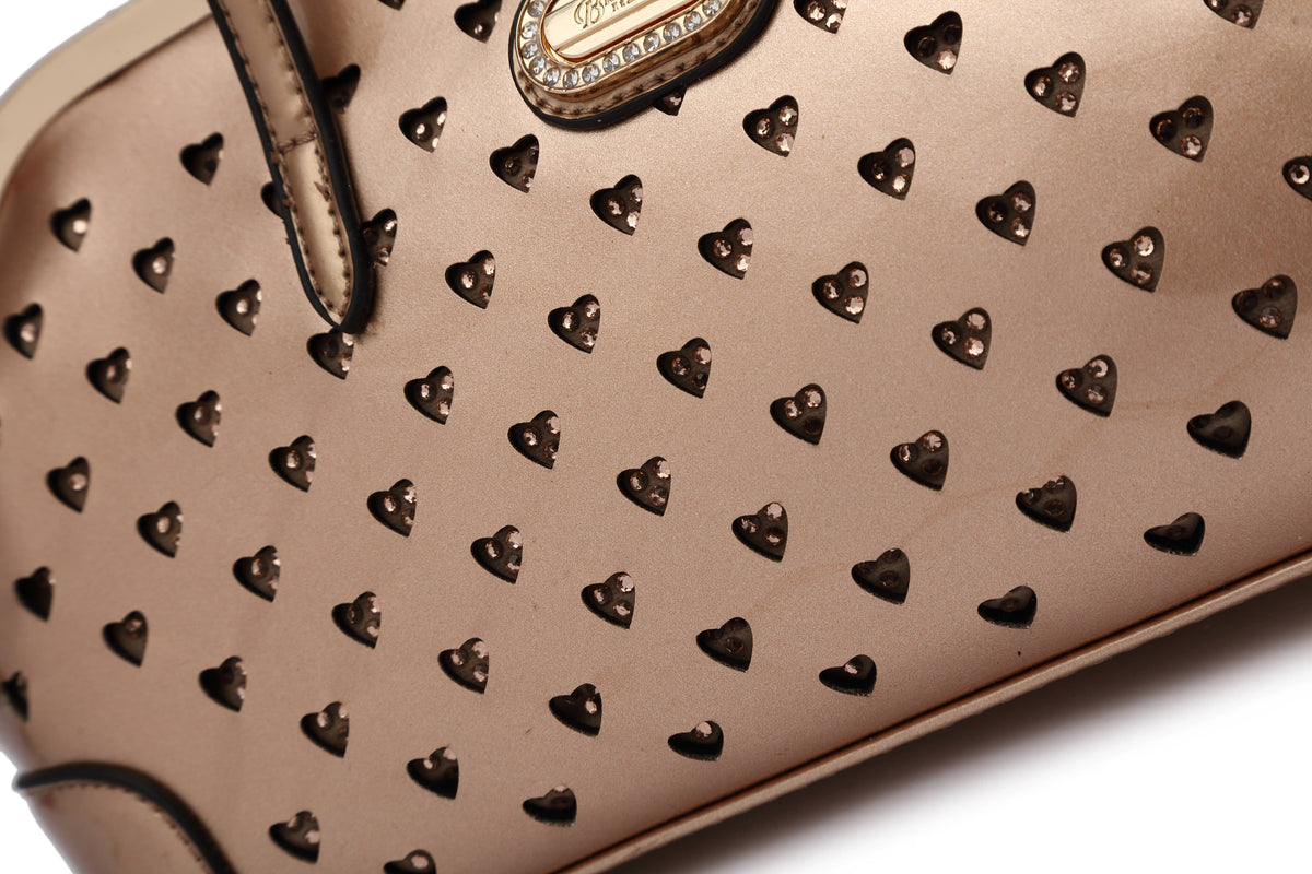 Brangio Italy Heart Studs Handbag & Crossbody Bag