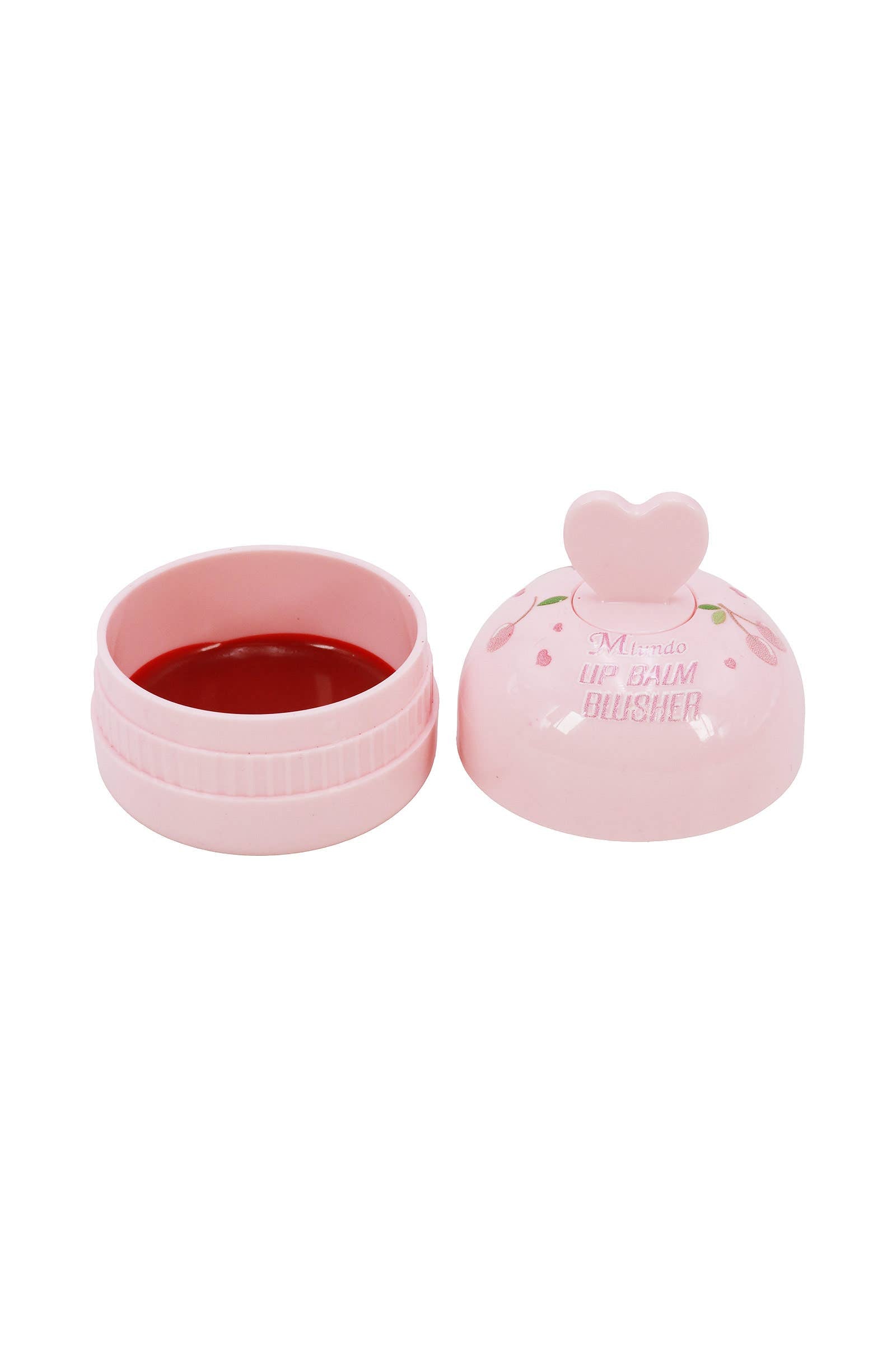 Cherry Heart Round Lip Balm Blusher