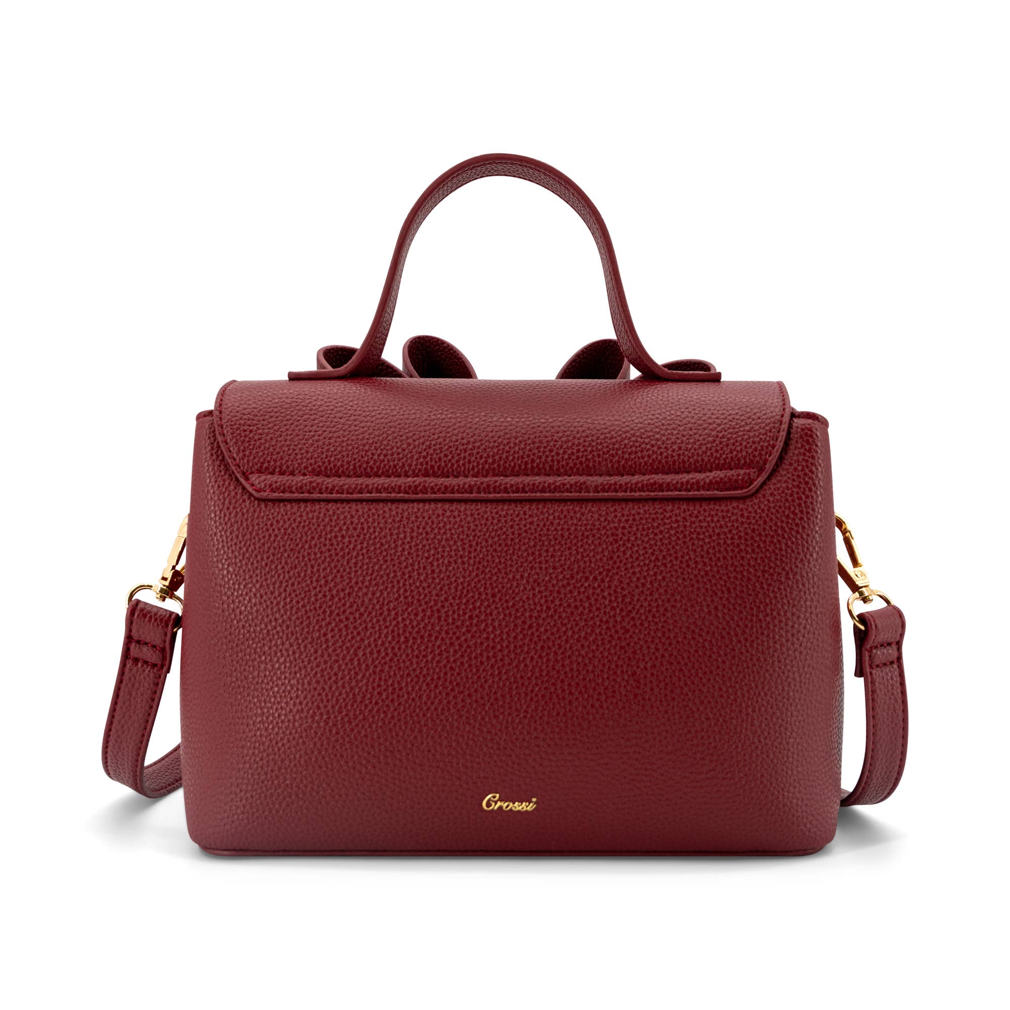 Linda Double Bow Vegan Leather Crossbody Bag