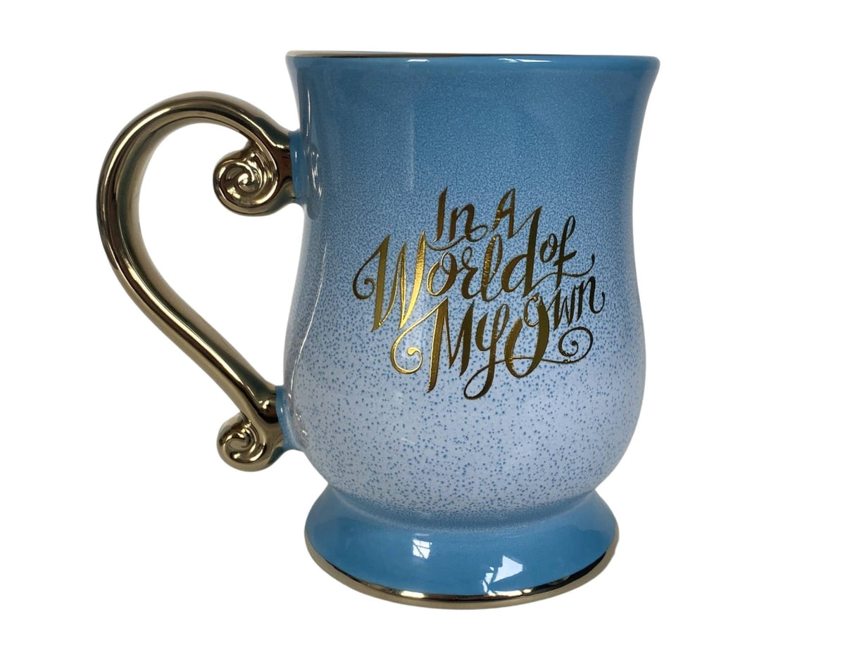 Alice in Wonderland Foil Embossed 17.5oz Footed Ceramic Mug