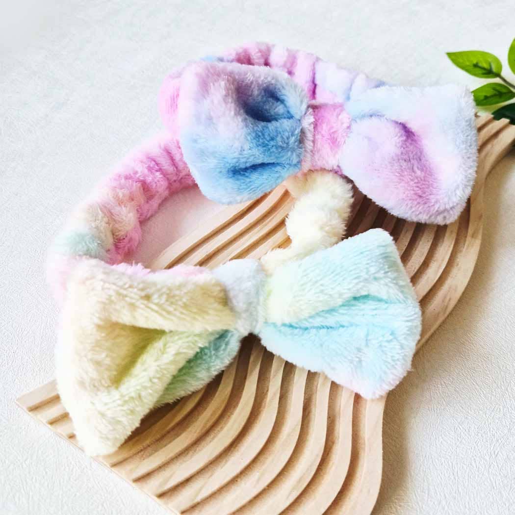 Tie Dyed Plush Spa Headband