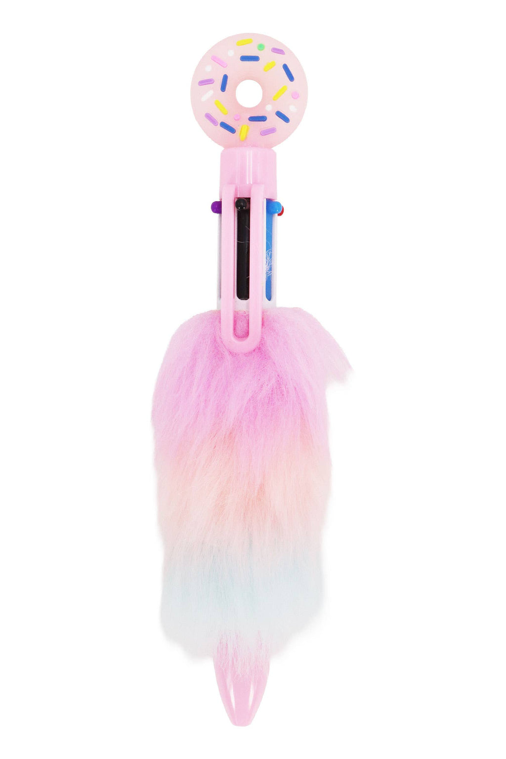 Donut Pastel 6-in-1 Multicolor Faux Fur Pen -