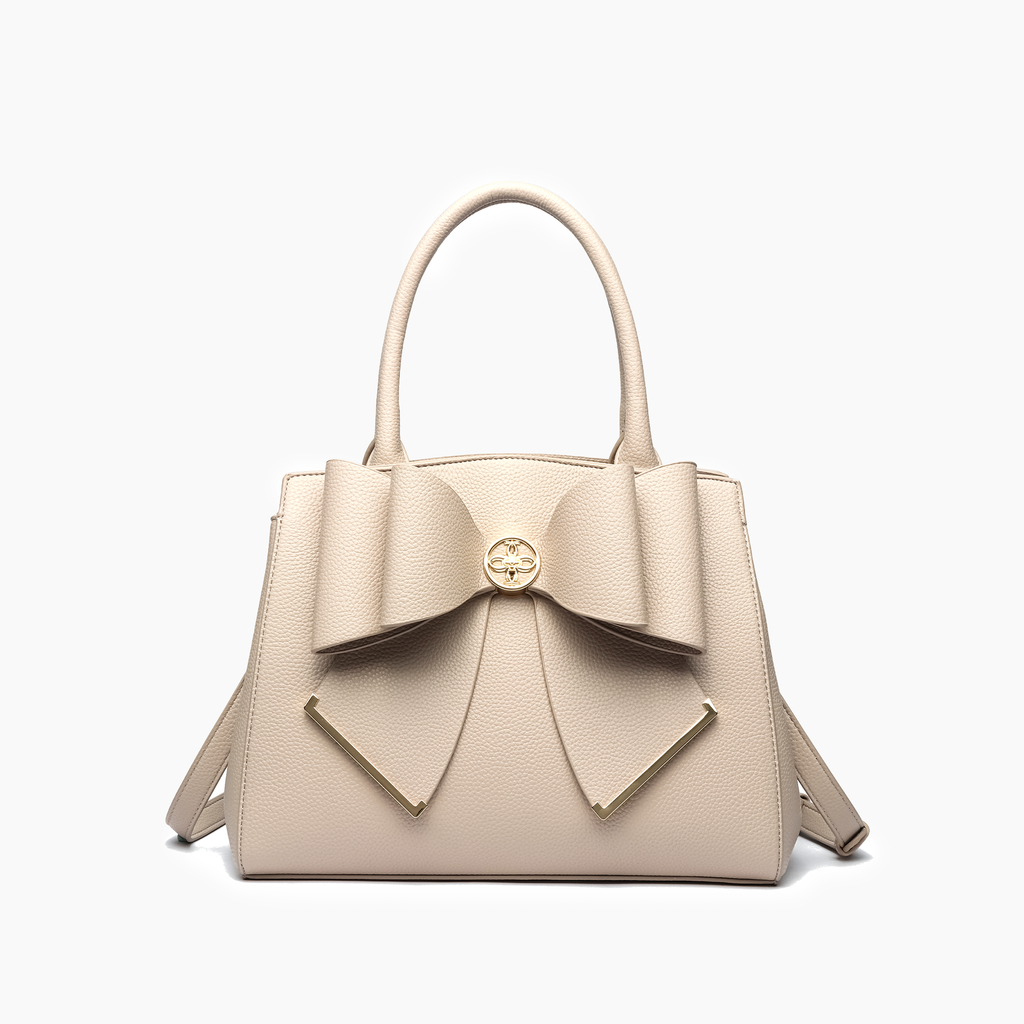 Poppy Bowtie Structured Top Handle Spring Shoulder Bag
