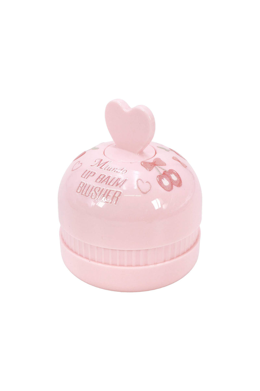 Cherry Heart Round Lip Balm Blusher