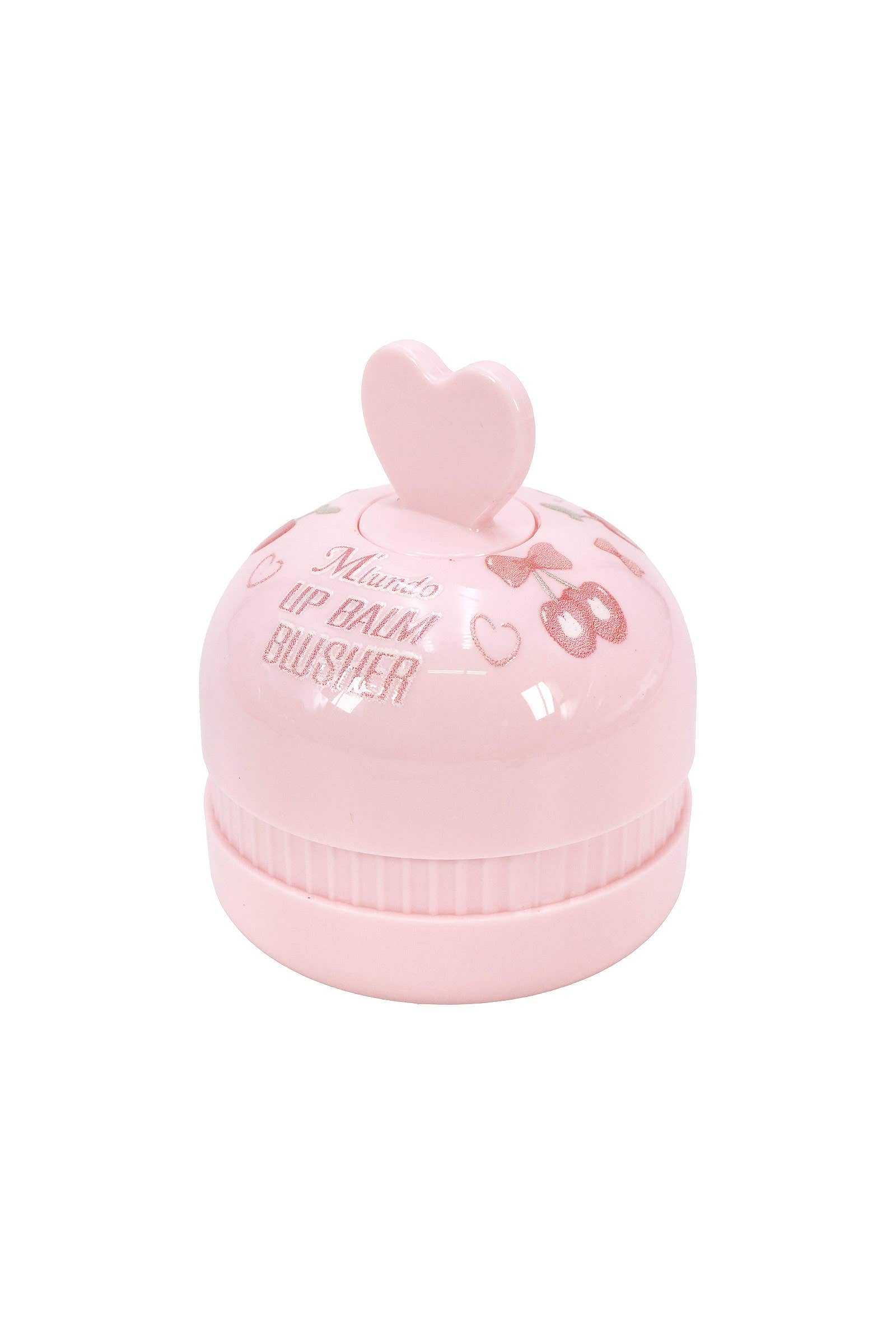 Cherry Heart Round Lip Balm Blusher