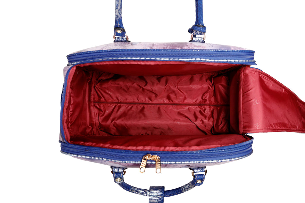 Arosa Elegant Floral Voyage wheeled Duffle  Bag Set[2pcs]